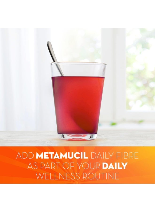 Metamucil, Daily Psyllium Husk Powder Supplement, Sugar-Free, 4-in-1 Fibre for Digestive Health, Berry Smooth Flavored Drink, 114 Servings - Image 5