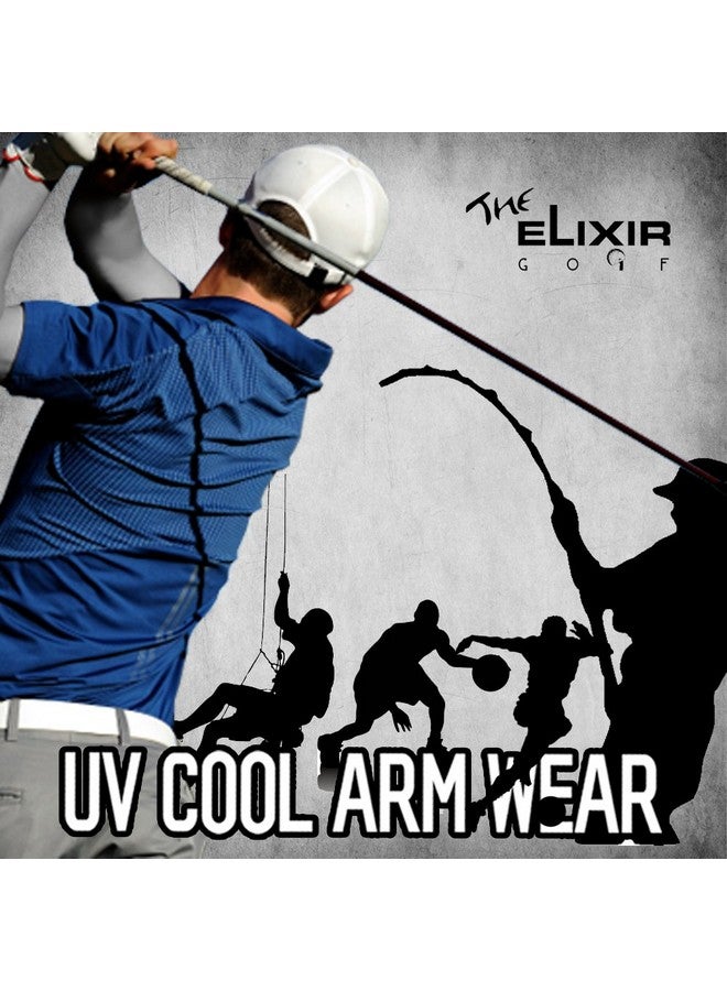ذي إكسير ديكو أكمام ضغط الذراع Elixir الواقية من الأشعة فوق البنفسجية - غطاء ذراع الساعد من UV Sun Protection، باللون الأبيض - Image 3