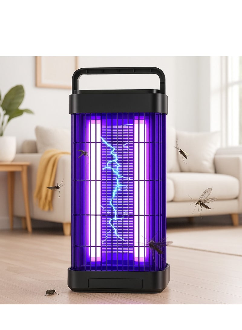 Y&D Efficient 2-Element Insect Killer with UV Tubes, 360° Metal Guard Design, Scratch Resistance, and Wide Area Coverage for Homes and Commercial Spaces – Durable ABS & Iron Construction, Long UV Life, Compact and Lightweight – Ideal for Mosquito and Insect Control with Safe