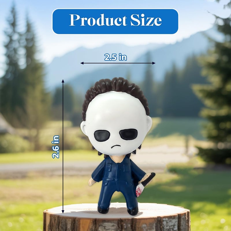 GENANY 3D Resin Horror Movie Character Car Air Freshener, Spooky Air Freshener Vent Clips, Horror-themed Car Accessories, Funny Gifts for Women Men Horror Fans, Scary Decorations - Image 2