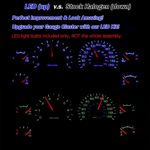 HERCOO Ice Blue LED Light Bulbs for Instrument Gauge Cluster Speedometer Compatible with 2002-2006 Dodge Ram 1500 2500 3500 - Image 2