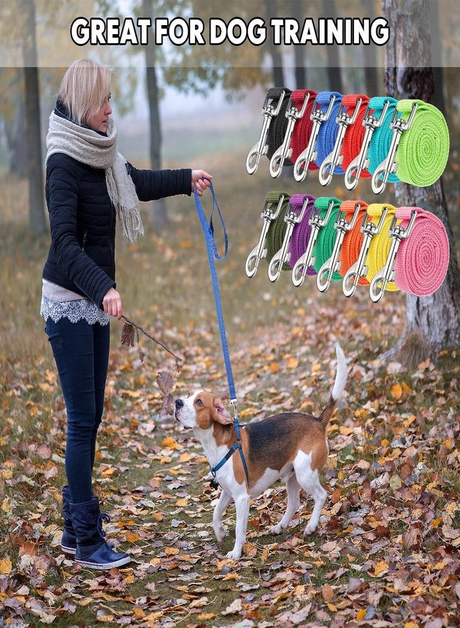 Tegeme 48 Pcs Dog Leash Bulk for Animal Shelter 5 ft Multicolored Puppy Training Leash Slip Pet Traction Nylon Rope for Small Medium Dogs Agility, Yard, Camping, Backyard Play - Image 5