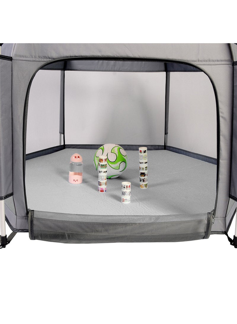 GT-Wheel Playpen Mat Hexagon Compatible with Playpen Tent & Play Yard Self Inflating Playard Pad Comfortable and Portable Playmat - Image 3
