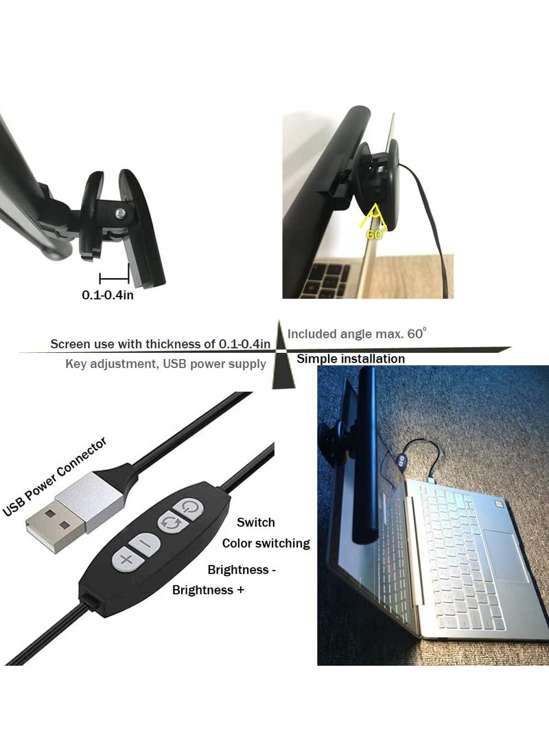 Loquat Monitor Light Bar for Laptop, Eye-Caring Screen Lighting, Reading Lamps bar, e-Reading LED Monitor Lamp, Adjustable Brightness/Color Temperature, No Screen Glare, Space Saving - Image 5