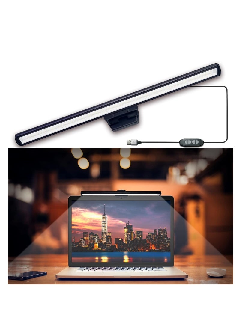 Loquat Monitor Light Bar for Laptop, Eye-Caring Screen Lighting, Reading Lamps bar, e-Reading LED Monitor Lamp, Adjustable Brightness/Color Temperature, No Screen Glare, Space Saving - Image 1