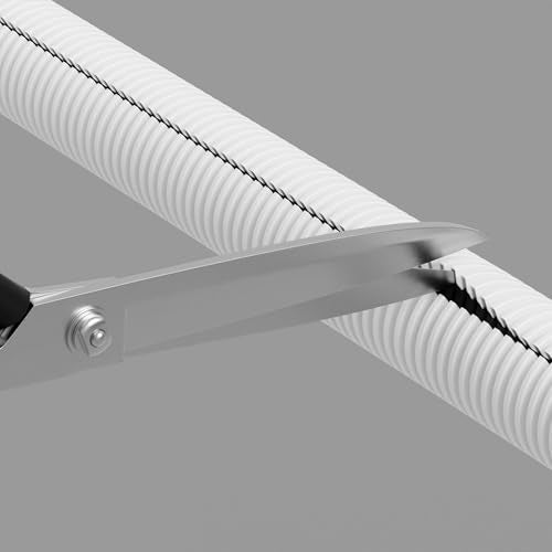 D-Line White 43in Cable Sleeve, Flexible Wire Protector Tubing, Split Electrical Conduit, Plastic PC Cable Management Tube, Cord Sheath, TV Loom Tubing - 1.26in Diameter, 43-inch Length - Image 4