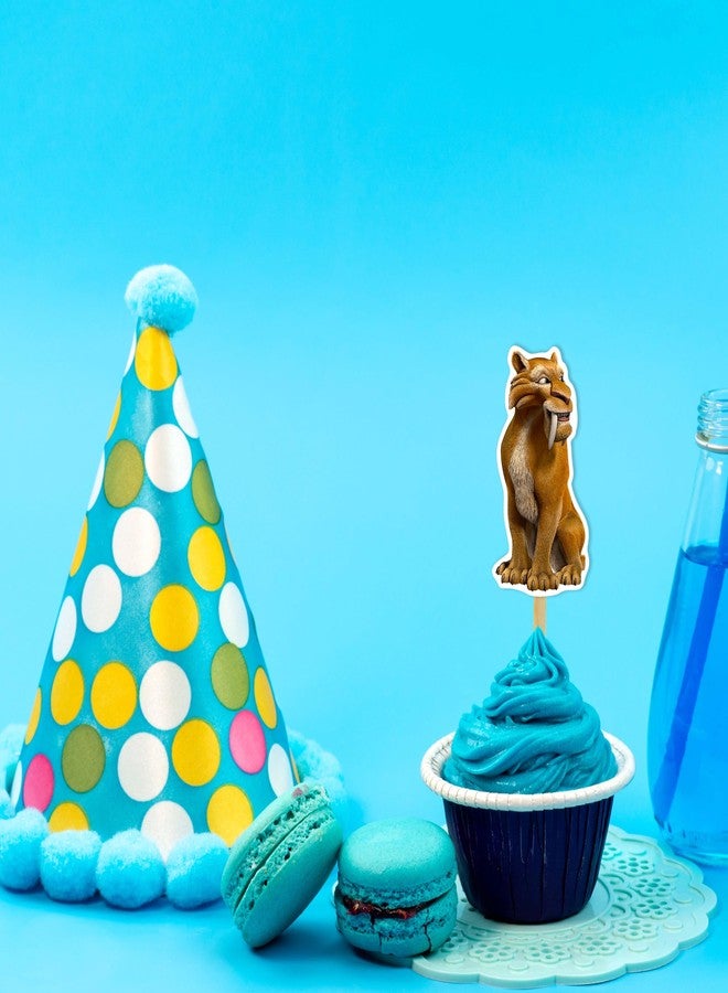 Seyal Icee Age Cupcake Topper Decoration – Set of Fun and Colorful Picks Featuring Ideal for Icee Age-Themed Birthday Parties, Cake Tables, Dessert Buffets & Photo Moments - Image 5