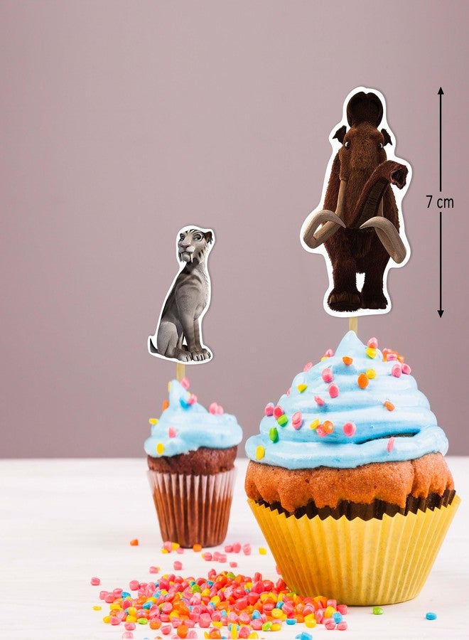 Seyal Icee Age Cupcake Topper Decoration – Set of Fun and Colorful Picks Featuring Ideal for Icee Age-Themed Birthday Parties, Cake Tables, Dessert Buffets & Photo Moments - Image 2