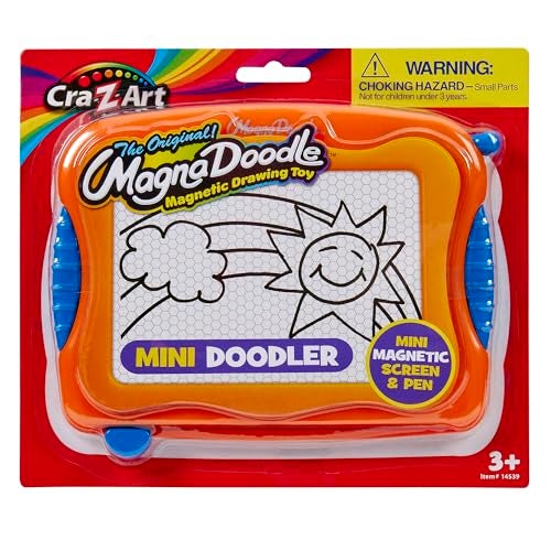 CraZArt MagnaDoodle Mini Doodler Magnetic Drawing Board with Detachable Pen Not Attached Portable Kids Sketch Pad MessFree Travel Art Toy for Ages 3 - Image 1