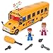 Crelloci Take Apart School Bus Toy Large DIY Assembly Vehicle with Screwdriver Handle 3 Bits Lights Sounds Inertia Powered Openable Doors Includes 2 Student Figures Gift for Kids Ages 3 - Image 2
