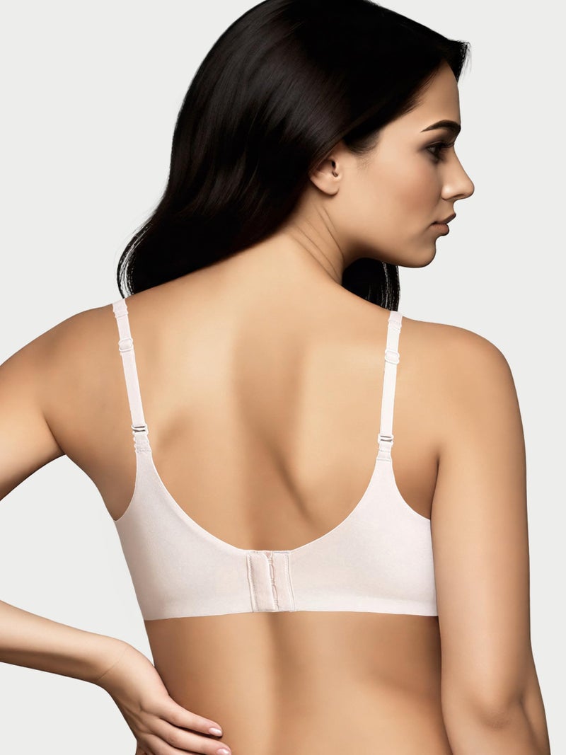 Enamor A077 Bamboo Fabric Full Support T-Shirt Bra for Women- High Coverage, Padded and Wirefree Pearl Blush - Image 2