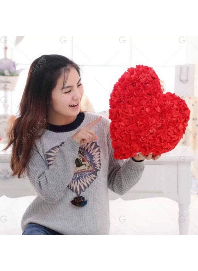 Tickles Tickles Special Heart Cushion Soft Stuffed Plush Toy Gifts for Love Girl Friend Girlfriend Boyfriend Wife & Husband Wedding Anniversary Birthday Valentine's Day (Color: Red Size: 40 cm)  - Image 2
