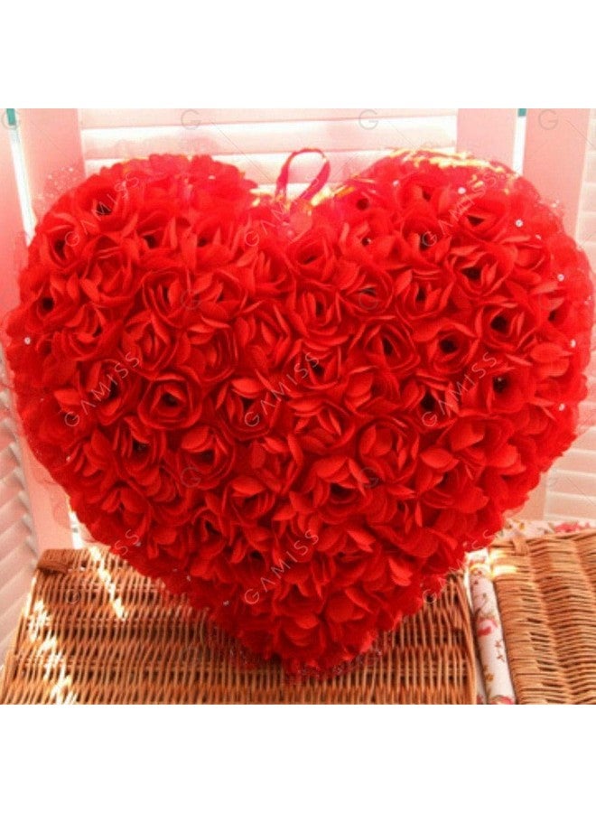 Tickles Tickles Special Heart Cushion Soft Stuffed Plush Toy Gifts for Love Girl Friend Girlfriend Boyfriend Wife & Husband Wedding Anniversary Birthday Valentine's Day (Color: Red Size: 40 cm)  - Image 5