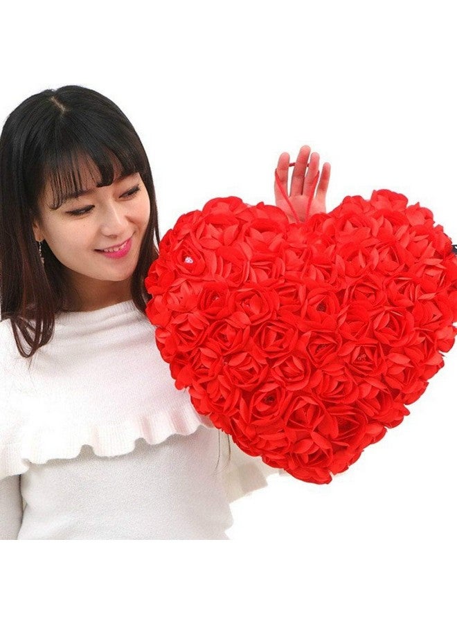 Tickles Tickles Special Heart Cushion Soft Stuffed Plush Toy Gifts for Love Girl Friend Girlfriend Boyfriend Wife & Husband Wedding Anniversary Birthday Valentine's Day (Color: Red Size: 40 cm)  - Image 3
