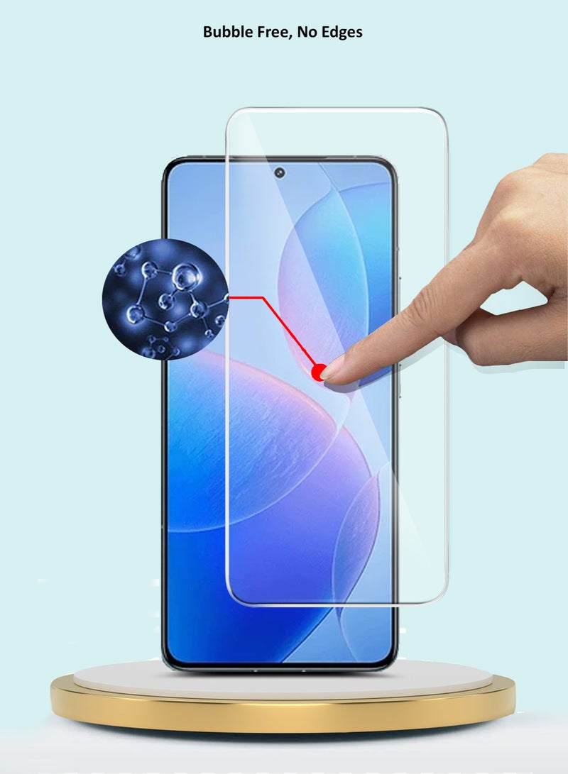 جيماكس واقي شاشة من الزجاج المقسى من سلسلة بريميوم بحواف منحنية 9H 2.5D لهاتف Xiaomi Redmi K70 / Redmi K70 Pro / Redmi K70E 5G 2023 شفاف - Image 4