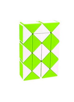 D ETERNAL All Ages Qiyi Snake 24 Blocks Geometric Brain Teaser Ruler Cube Wedges Twist Puzzle Toy (Snake Cube)  - Image 1
