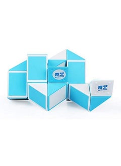 D ETERNAL All Ages Qiyi Snake 24 Blocks Geometric Brain Teaser Ruler Cube Wedges Twist Puzzle Toy (Snake Cube)  - Image 4
