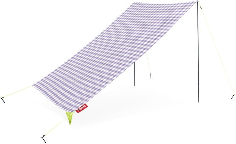 Fatboy Miasun Beach Tent |3 m² of shade | Fits 2 adults and 2 kids | cotton fabric with aluminum poles and ground pegs | Lightweight and compact | 330x190x140 cm - Vichy - Image 1