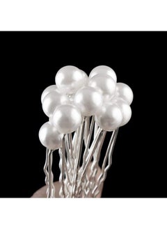 Foreign Holics Bridal Hair Accessories Juda Hair Pins For Decorate Your Bun On Weddings And Parties (M4 Multicolour)  - Image 5