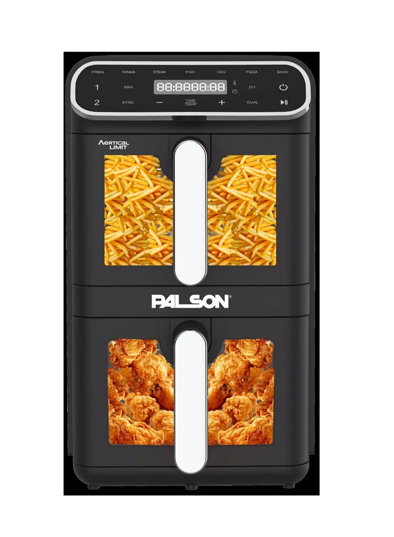 PALSON Air Fryer, Dual, 11L, 2460W, Black Product details Product details - Image 1