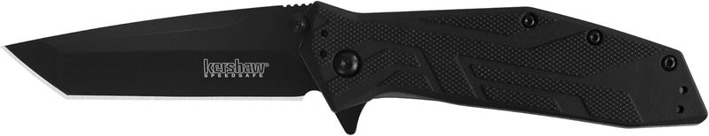 Kershaw Brawler Pocketknife, 3" 8Cr13MoV Steel Modified Tanto Blade, Assisted Folder Opening with Flipper, Liner Lock System, Tactical EDC - Image 2