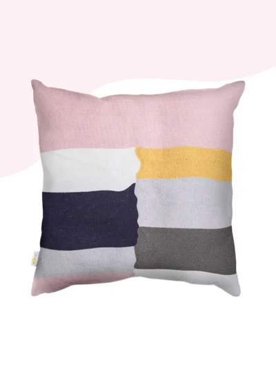 Donetella Decorative Embroidered Cushion Cover Multicolour 45x45Cm (Without Filler)