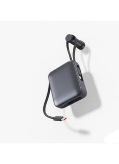 iOsuite Mini size Power Bank 10,000 mAh PD 22.5W Fast Charging with Type C cable and Lightning cable and 1*USB C Port - Grey - T179LF  - Image 3