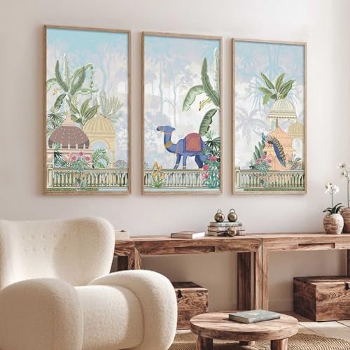 kotart - Painting for wall Decoration |Traditional Indian Art Pichwai Wall Décor Paintings | Traditional Indian Art Pichwai Wall Décor Paintings(10X19 INCH, I) Set of 3 - Image 5