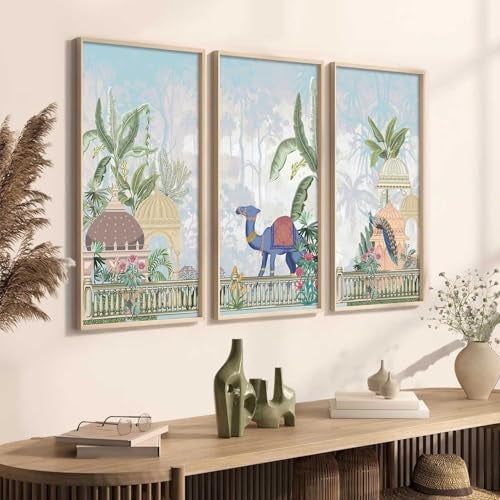 kotart - Painting for wall Decoration |Traditional Indian Art Pichwai Wall Décor Paintings | Traditional Indian Art Pichwai Wall Décor Paintings(10X19 INCH, I) Set of 3 - Image 4