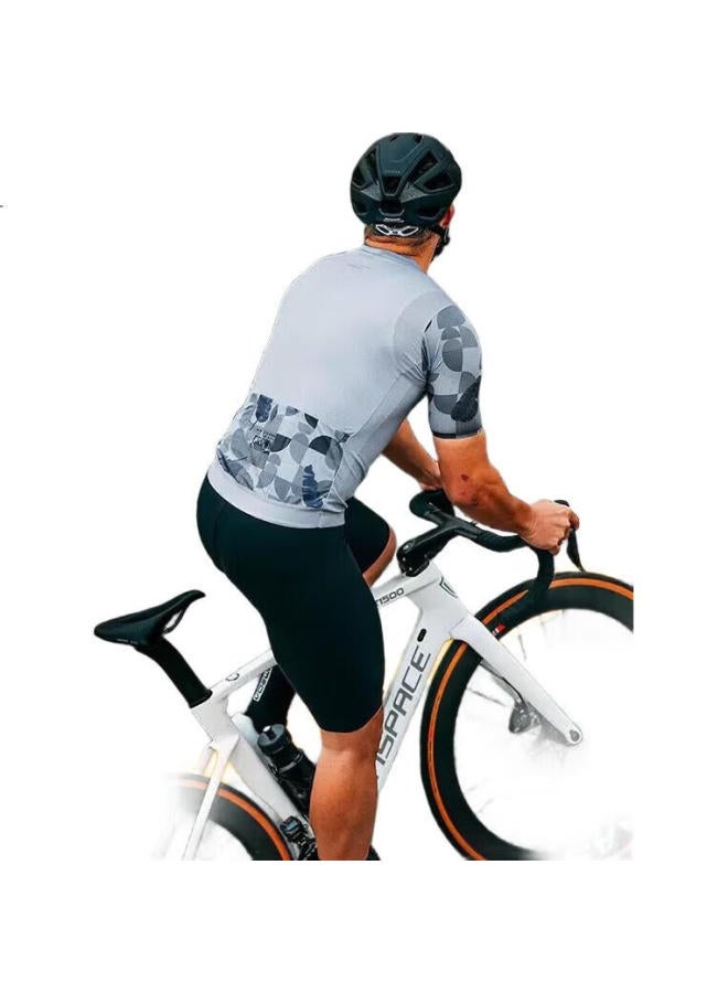 Lampada Lanpada Cycling Jersey, Summer Lightweight Men'S Short-Sleeve Top, Road And Mountain Bike Clothing, Milk White, Size L - Image 3