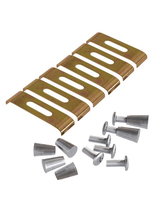 Dowell Kitchen & Bath 6011 11 Sink Clips - Undermount Sink Brackets, Supports - Sink Clips - 6 Pack Kit - Sink Clips - Sink Clips - Undermount Sink Clips - Image 1
