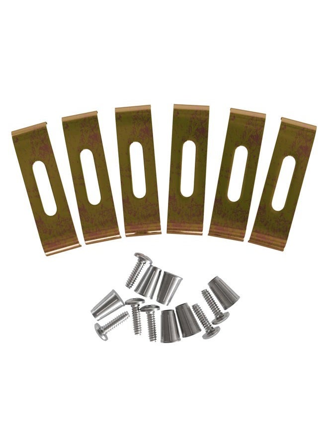Dowell Kitchen & Bath 6011 11 Sink Clips - Undermount Sink Brackets, Supports - Sink Clips - 6 Pack Kit - Sink Clips - Sink Clips - Undermount Sink Clips - Image 2