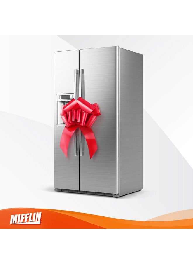 MIFFLIN -Usa Big Car Bow (Matte Red, 30 Inch) Gift Bow, Giant Bow For Car, Birthday Bow, Huge Car Bow, Big Red Bow, Christmas Bow, Gift Wrapping, Big Gift Bow For Car Decor With 2 Suction Cups - Image 4