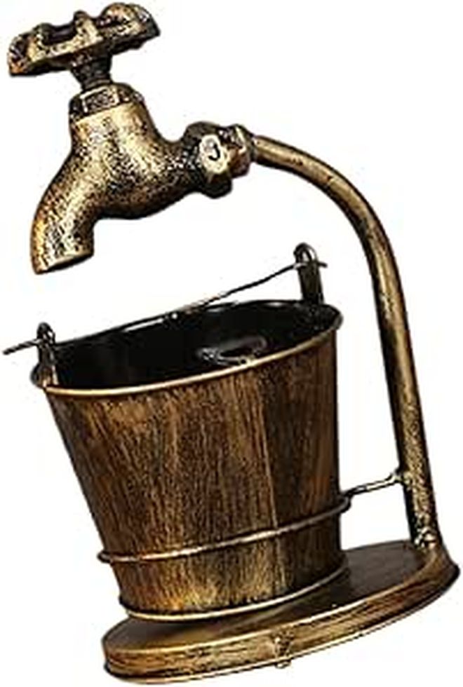 Vintage Iron Ashtray Smokeless Desktop Ornament For Home Office Bar Restaurant Decoration - Image 1