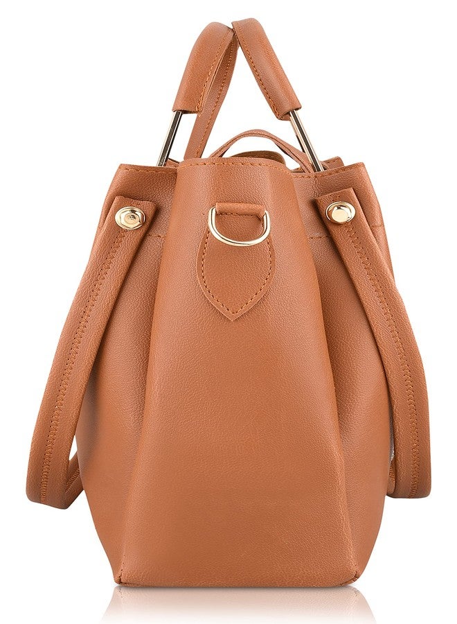 LIKE STYLE Women Handbags PC-2 (TAN) - Image 4