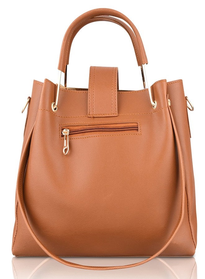 LIKE STYLE Women Handbags PC-2 (TAN) - Image 3