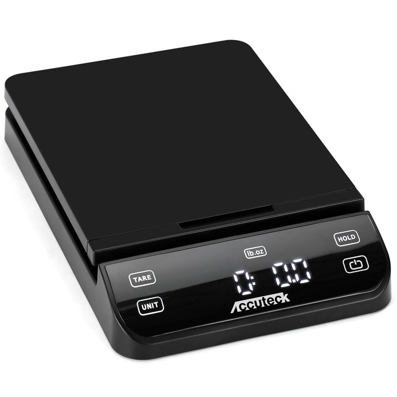 اكوتيك ميزان الشحن الرقمي عالي الدقة Accuteck 8250 وميزان بريدي، دقة 0.1 أونصة، أسود مع شاشة تعمل باللمس، 70 رطلاً - Image 3