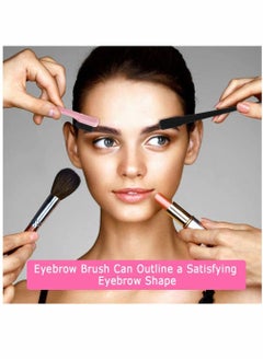 SYOSI 10 Pieces, 2 In 1 Hair Edge Control Brush, Double Sided Control Brush Eyelashes Grooming Comb Hairdressing Tools Double Head Eyebrow Brush Makeup Brush Eyebrow Brush Portable Soft Hair Dye Brush  - Image 2