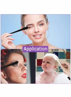 SYOSI 10 Pieces, 2 In 1 Hair Edge Control Brush, Double Sided Control Brush Eyelashes Grooming Comb Hairdressing Tools Double Head Eyebrow Brush Makeup Brush Eyebrow Brush Portable Soft Hair Dye Brush  - Image 4