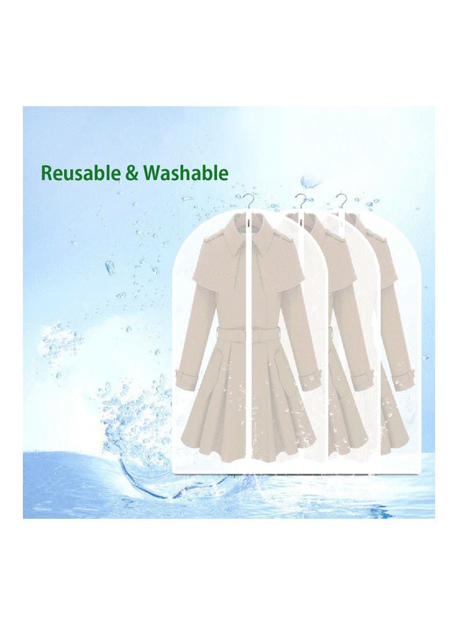 إسكدنيا طقم أغطية لحماية الملابس مكون من 6 قطع أبيض - Image 5