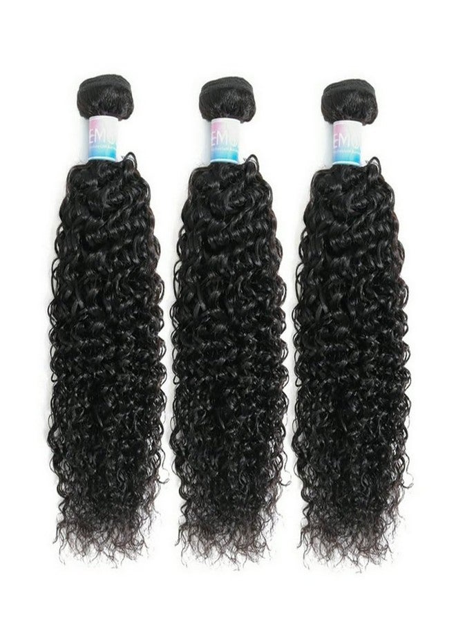 EMOL Curly Bundles Human Hair Kinky Curly Human Hair Bundles for Black Women 8 10 12 inch Afro Kinkycurly Bundles Human Hair Weave 3 Bundles Kinky Hair Wefts - Image 2
