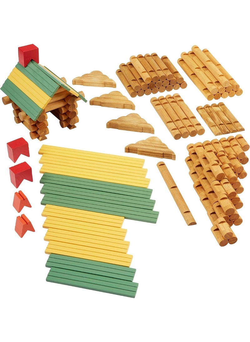 Classic Wood Construction Set Toy Play 72pcs  - Image 1