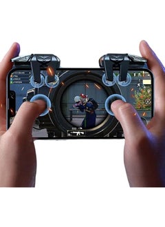 SCIENISH 6 Trigger Pubg Mobile Controller Mobile Game Controller For Pubg With 6 Trigger For Call Of Duty Fortnite Knives Out Rules Of Survival Mobile Triggers For 6 Fingers Compatible With Iphone Android Ipad  - Image 1