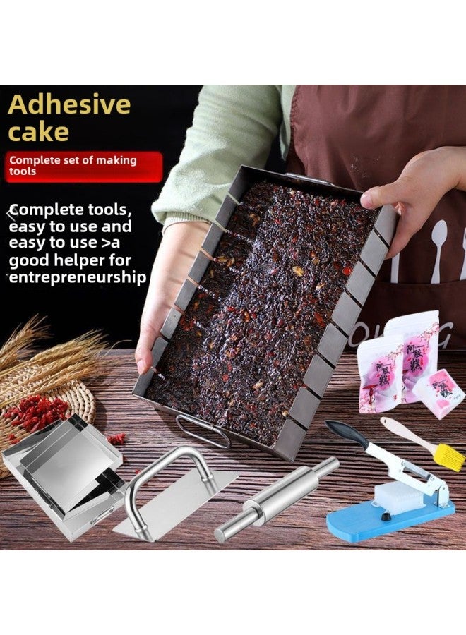 Donkey Hide Gelatin Cake Mold Set Donkey Hide Gelatin Plate Nougat Snowflake Cake Mold Plate Donkey Hide Gelatin Cake Making Tool Set-Specifications:Vacuum Pouches/100 Pieces-Color:Default - Image 5