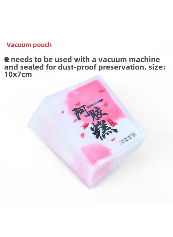 Donkey Hide Gelatin Cake Mold Set Donkey Hide Gelatin Plate Nougat Snowflake Cake Mold Plate Donkey Hide Gelatin Cake Making Tool Set-Specifications:Vacuum Pouches/100 Pieces-Color:Default - Image 1