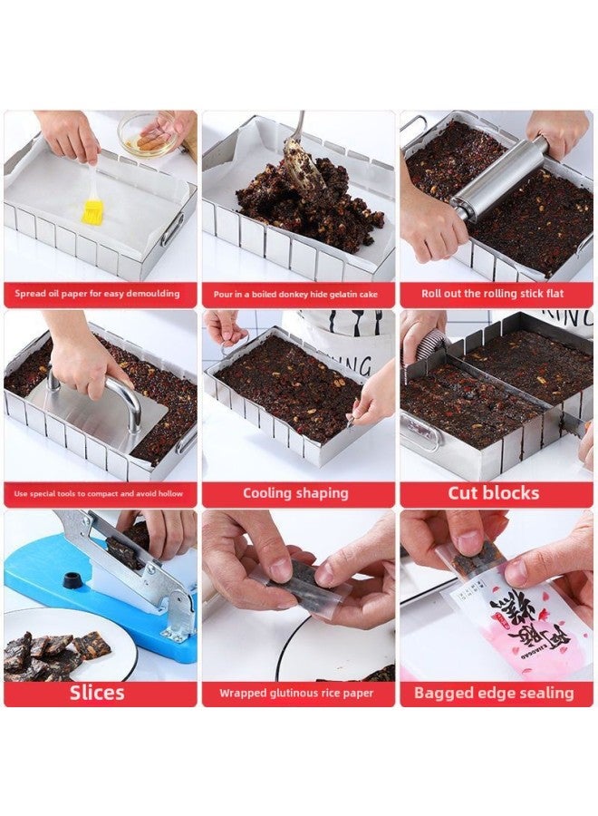 Donkey Hide Gelatin Cake Mold Set Donkey Hide Gelatin Plate Nougat Snowflake Cake Mold Plate Donkey Hide Gelatin Cake Making Tool Set-Specifications:Vacuum Pouches/100 Pieces-Color:Default - Image 4