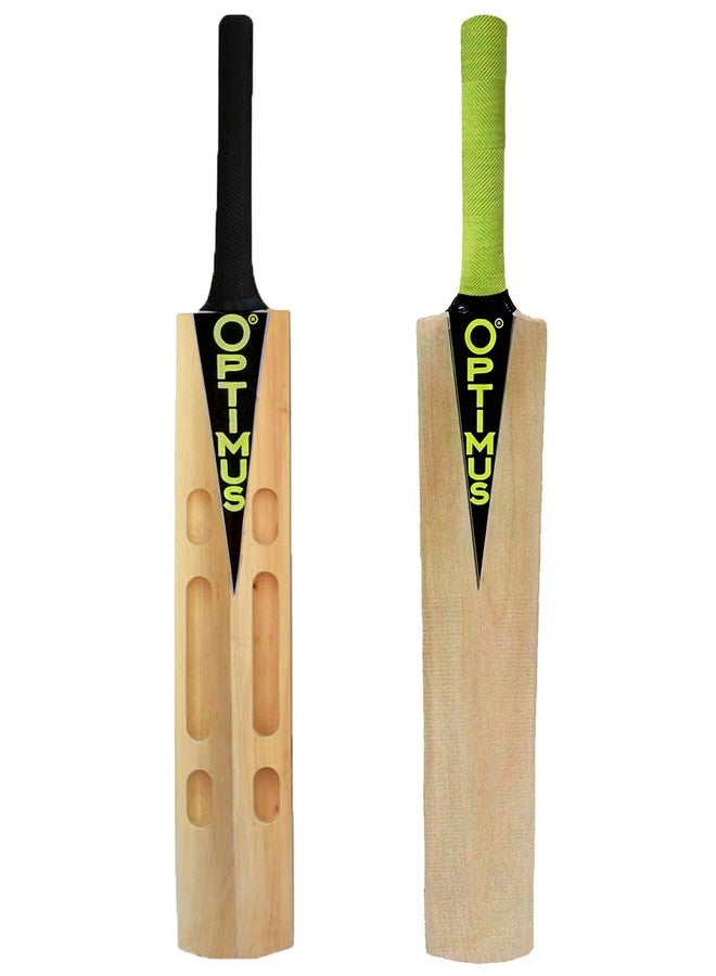 Optimus® Cricket Scoop Bat Kashmir Willow - (Full Size with Tetron Cover for Soft & Hard Tennis/Rubber Ball Play) - No Leather Ball Play - Image 2