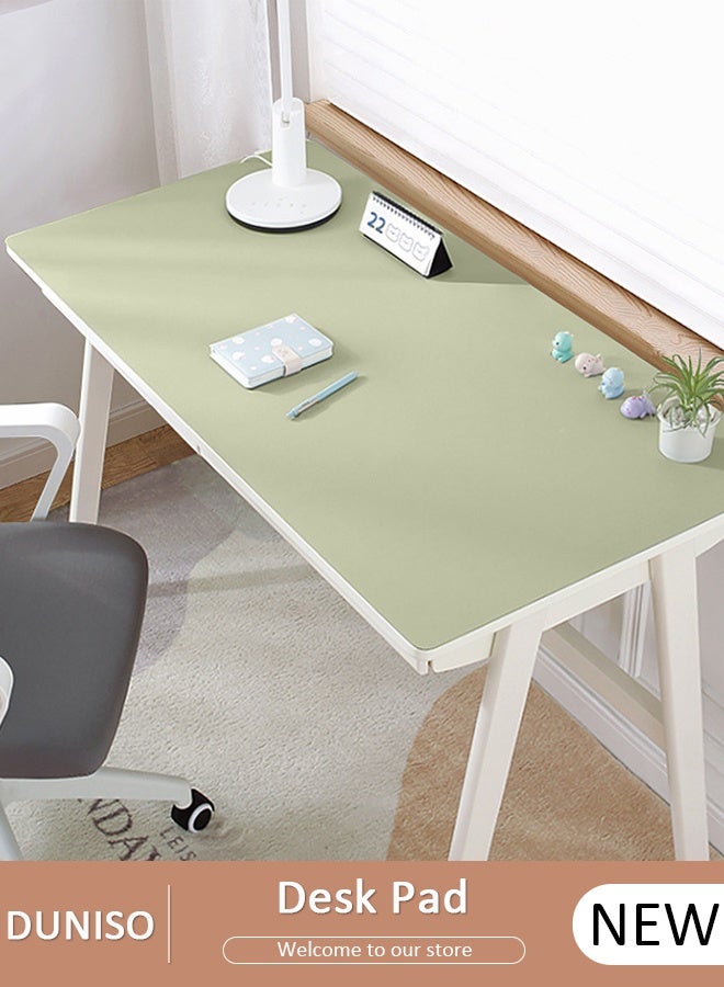 DUNISO حصيرة حماية وسادة المكتب، سجادة مكتب من جلد البولي يوريثان ثنائي الجانب، سجادة الكمبيوتر المحمول، سجادة حماية المكتب، لوحة ماوس كبيرة مقاومة للماء، منظمات مكتبية، ديكور طاولة المنزل، سجادة كتابة الألعاب ناعمة - Image 1