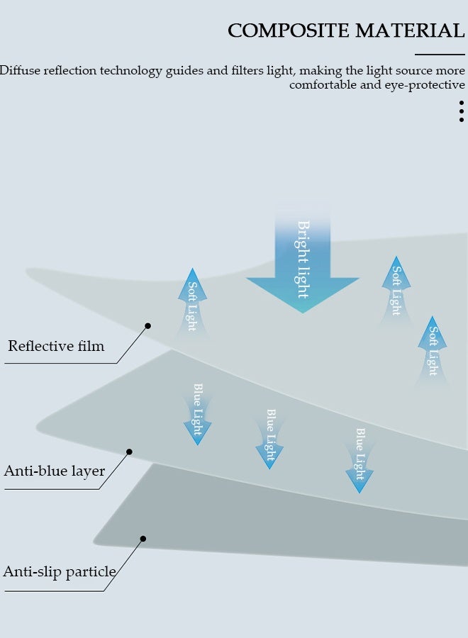 DUNISO حصيرة حماية وسادة المكتب، سجادة مكتب من جلد البولي يوريثان ثنائي الجانب، سجادة الكمبيوتر المحمول، سجادة حماية المكتب، لوحة ماوس كبيرة مقاومة للماء، منظمات مكتبية، ديكور طاولة المنزل، سجادة كتابة الألعاب ناعمة - Image 2