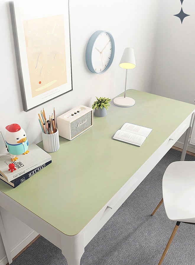 DUNISO حصيرة حماية وسادة المكتب، سجادة مكتب من جلد البولي يوريثان ثنائي الجانب، سجادة الكمبيوتر المحمول، سجادة حماية المكتب، لوحة ماوس كبيرة مقاومة للماء، منظمات مكتبية، ديكور طاولة المنزل، سجادة كتابة الألعاب ناعمة - Image 5